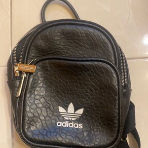 Addidas black mini backpack